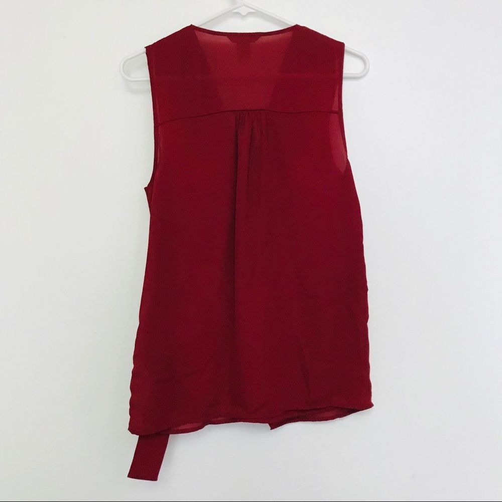 HM Rust Red Wrap Tank Top - Picture 5 of 5